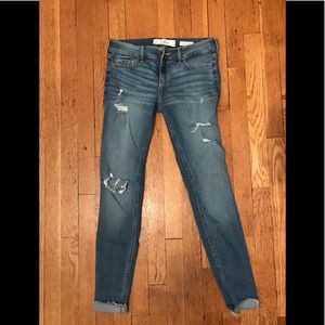 Hollister low rise super skinny jeans women
